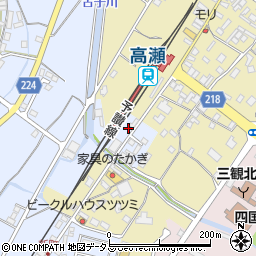 香川県三豊市高瀬町比地中1317周辺の地図