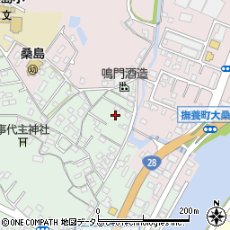 徳島県鳴門市撫養町小桑島日向谷110周辺の地図