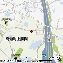 香川県三豊市高瀬町上勝間2117-1周辺の地図