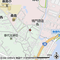 徳島県鳴門市撫養町小桑島日向谷108-3周辺の地図