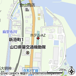 居酒屋長参亀の井ホテル山口岩国店 周辺の地図