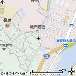 徳島県鳴門市撫養町小桑島日向谷118周辺の地図