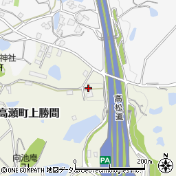 香川県三豊市高瀬町上勝間2122-1周辺の地図