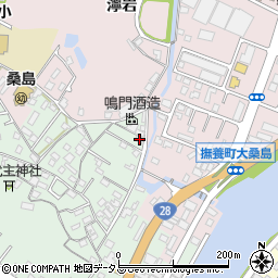 徳島県鳴門市撫養町小桑島日向谷124周辺の地図