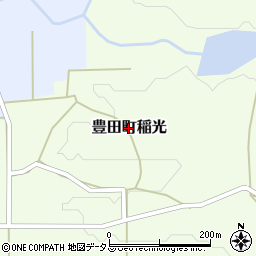 山口県下関市豊田町大字稲光周辺の地図