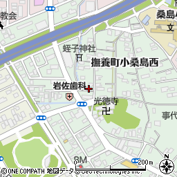 徳島県鳴門市撫養町小桑島西117-2周辺の地図