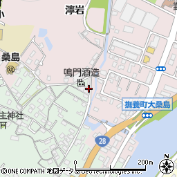 徳島県鳴門市撫養町小桑島日向谷125周辺の地図