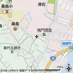 徳島県鳴門市撫養町小桑島日向谷132周辺の地図