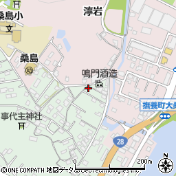 徳島県鳴門市撫養町小桑島日向谷121周辺の地図