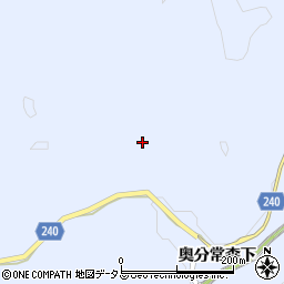 山口県美祢市大嶺町奥分390周辺の地図