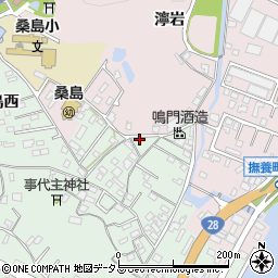 徳島県鳴門市撫養町小桑島日向谷136周辺の地図