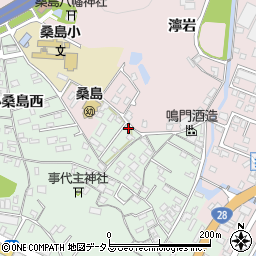 徳島県鳴門市撫養町小桑島日向谷158周辺の地図