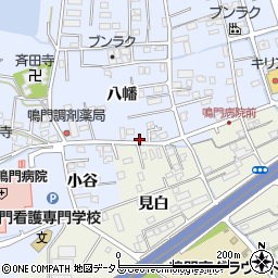 徳島県鳴門市撫養町黒崎八幡73周辺の地図