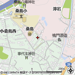 徳島県鳴門市撫養町小桑島日向谷161周辺の地図