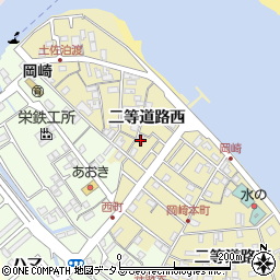 徳島県鳴門市撫養町岡崎周辺の地図