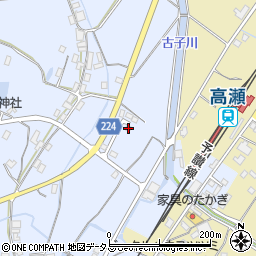 香川県三豊市高瀬町比地中1264周辺の地図