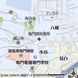 徳島県鳴門市撫養町黒崎八幡98-1周辺の地図