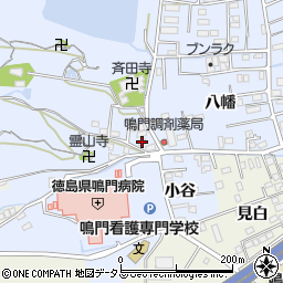 徳島県鳴門市撫養町黒崎八幡110周辺の地図