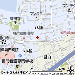 徳島県鳴門市撫養町黒崎八幡75周辺の地図
