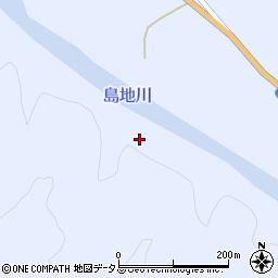 島地川周辺の地図