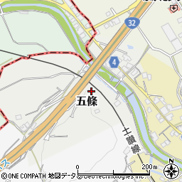 香川県仲多度郡まんのう町五條周辺の地図