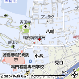 徳島県鳴門市撫養町黒崎八幡96周辺の地図