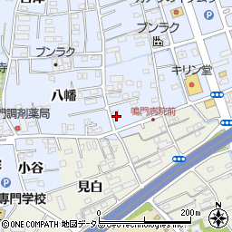 徳島県鳴門市撫養町黒崎八幡69周辺の地図