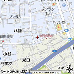 徳島県鳴門市撫養町黒崎八幡27周辺の地図