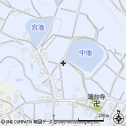 香川県三豊市高瀬町比地中407周辺の地図