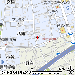 徳島県鳴門市撫養町黒崎八幡69-9周辺の地図