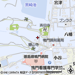 徳島県鳴門市撫養町黒崎八幡114周辺の地図