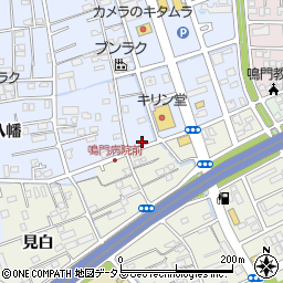 徳島県鳴門市撫養町黒崎八幡21周辺の地図