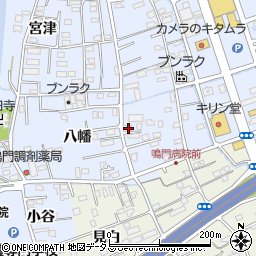徳島県鳴門市撫養町黒崎八幡66-3周辺の地図