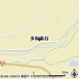 香川県さぬき市多和東谷周辺の地図