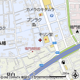 徳島県鳴門市撫養町黒崎八幡13周辺の地図