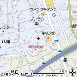 徳島県鳴門市撫養町黒崎八幡8周辺の地図