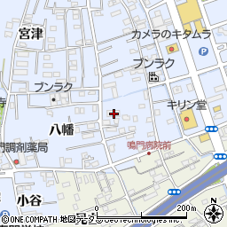 徳島県鳴門市撫養町黒崎八幡66周辺の地図