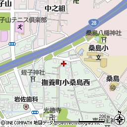 徳島県鳴門市撫養町小桑島西52周辺の地図