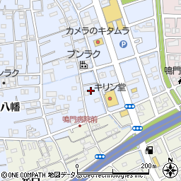 徳島県鳴門市撫養町黒崎八幡7周辺の地図