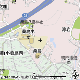 徳島県鳴門市撫養町大桑島与三左谷周辺の地図