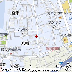 徳島県鳴門市撫養町黒崎八幡85周辺の地図