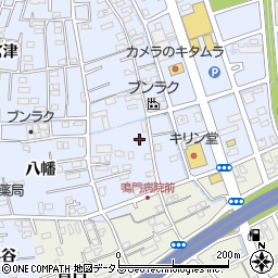 徳島県鳴門市撫養町黒崎八幡57周辺の地図