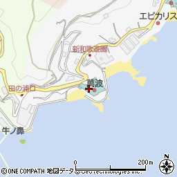 和歌の浦温泉　萬波周辺の地図