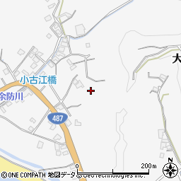 広島県江田島市大柿町小古江周辺の地図