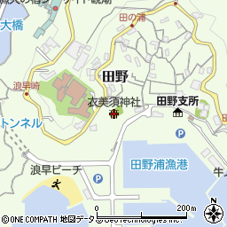 衣美須神社周辺の地図