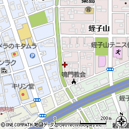 徳島県鳴門市撫養町大桑島蛭子山87周辺の地図