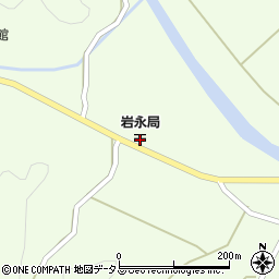 岩永郵便局周辺の地図