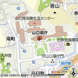 山口県職員会館 食堂周辺の地図