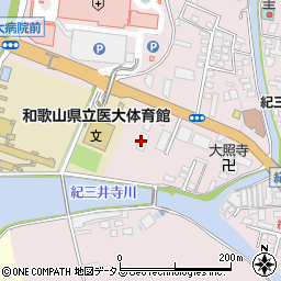 セントケア 紀三井寺周辺の地図