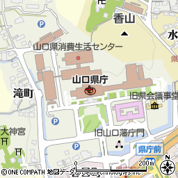 山口銀行県庁内支店周辺の地図